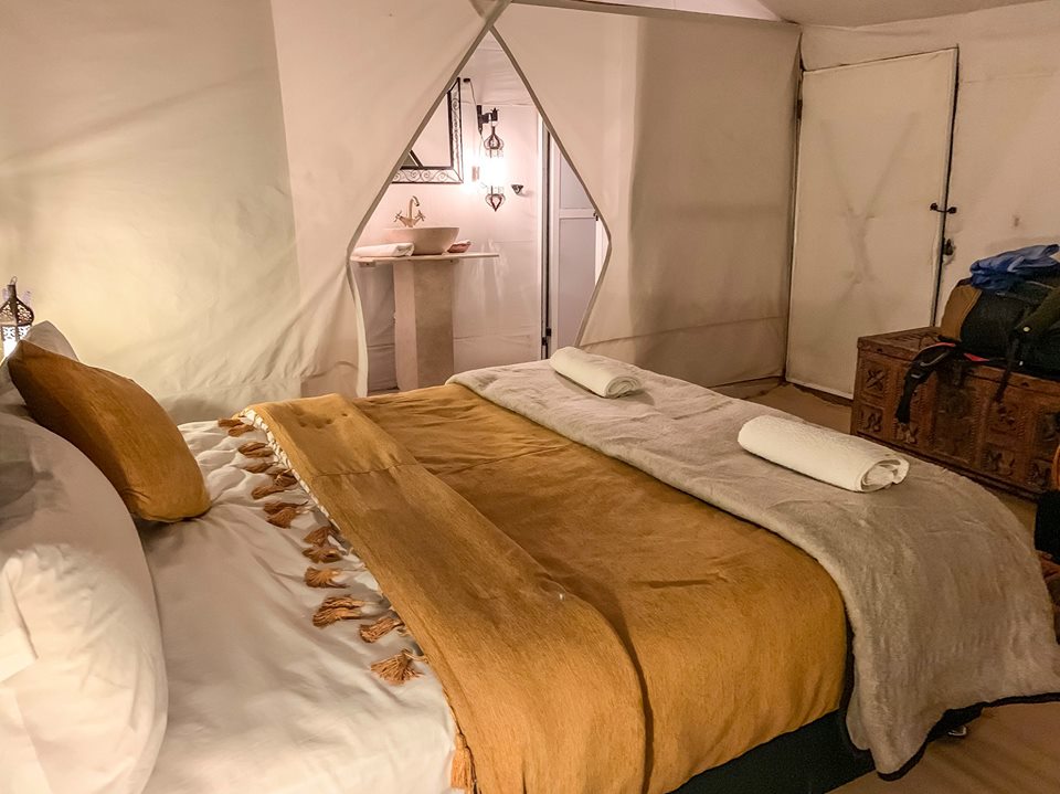 Our bedroom at Bouchedor Luxury Camp