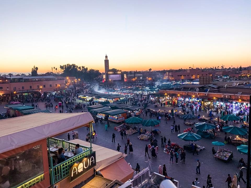 Sunset at Jemaa el-Fna, Marrakech